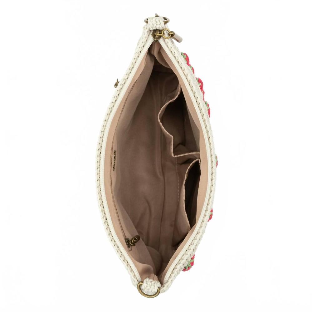 NEW THE SAK women's lumi crossbody bag in natural strawberries - Picture 4 of 5